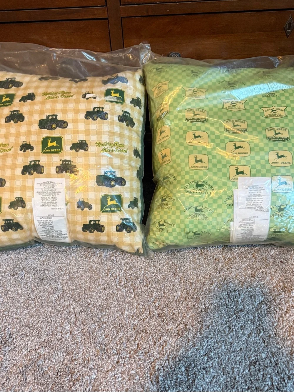 John Deere decorative throw